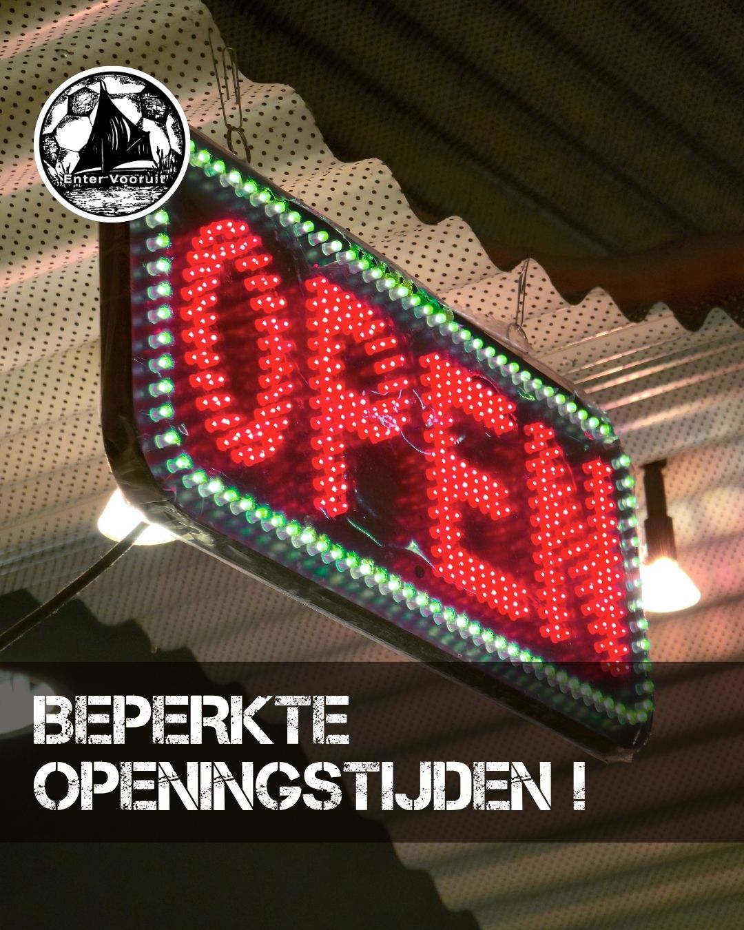 Kantine beperkt open