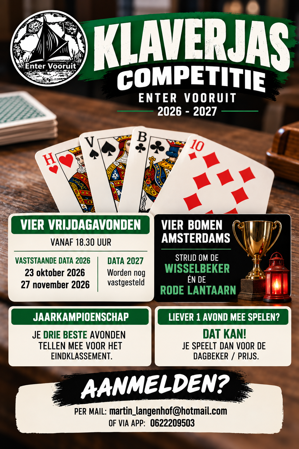 ♣♦KLAVERJAS COMPETITIE BIJ EV♠♥